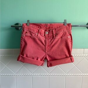 Hudson Jeans Salmon Pink Stretch Shorts